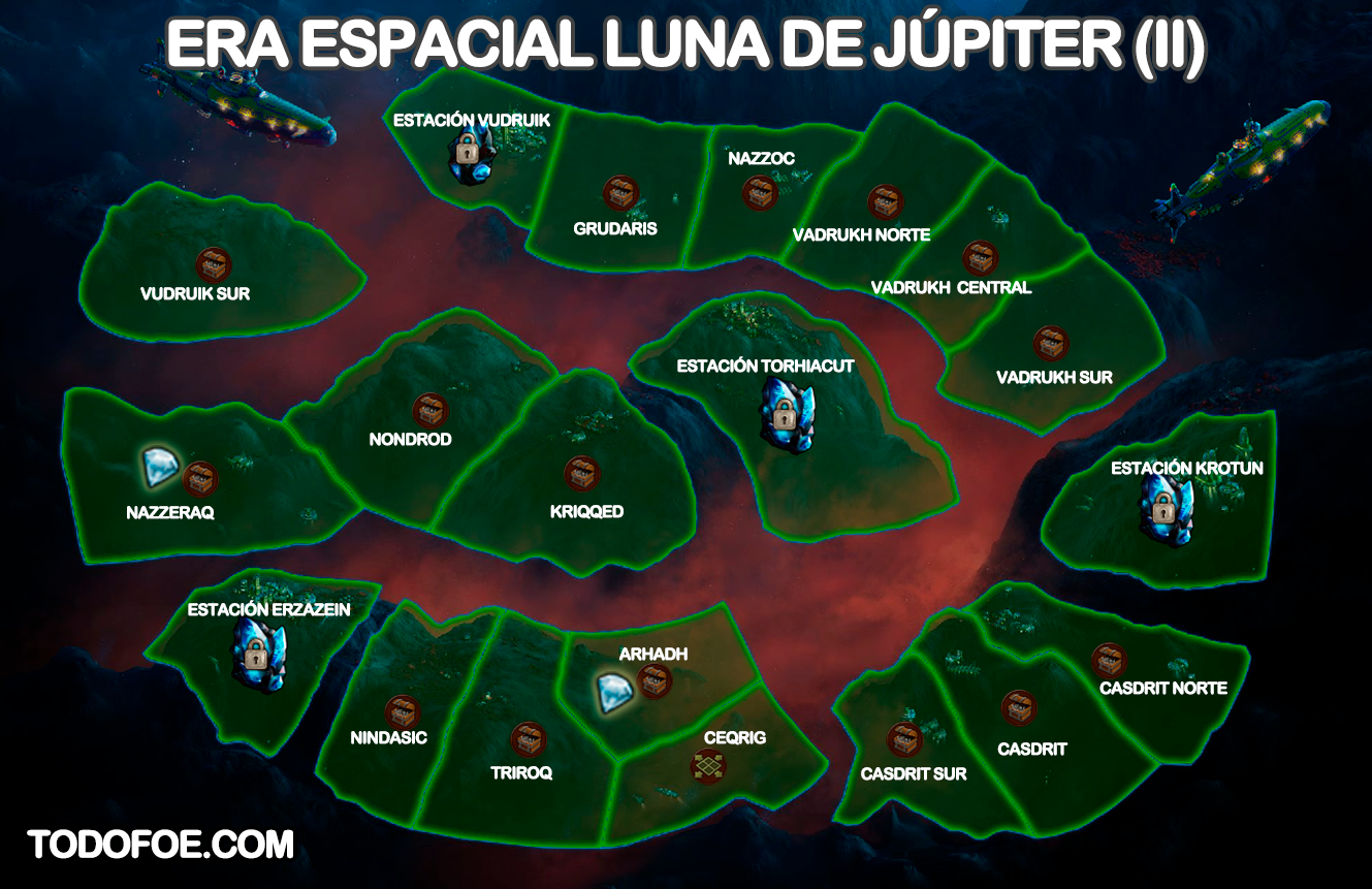 Mapa de Campaña Era Espacial Luna de Júpiter (II) Mapa de Campaña Era Espacial Luna de Júpiter (II)