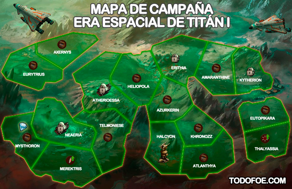 Era Espacial de Titán Mapa de Campaña Parte I