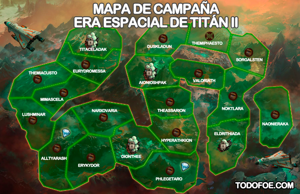 Era Espacial de Titán Mapa de Campaña Parte II