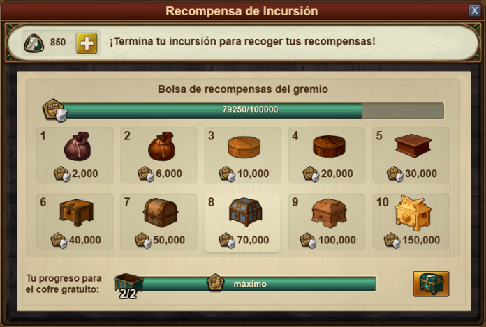 Bolsa de Recompensa del Gremio