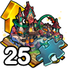 Kit de la Mejora Dorada de la Montaña Rusa Espeluznante (25 Fragmentos)