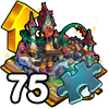 Kit de la Mejora Dorada de la Montaña Rusa Espeluznante (75 Fragmentos)
