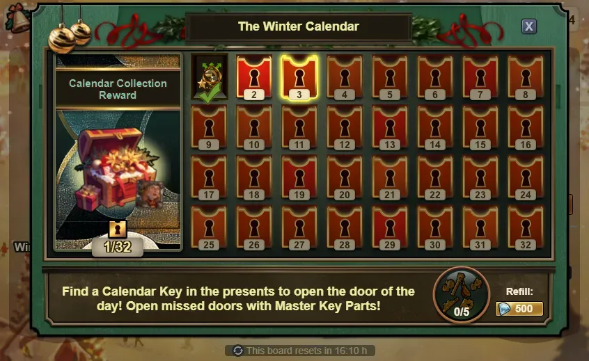 Evento Invierno 2025 Beta Calendario Evento Invierno 2025 Beta Calendario