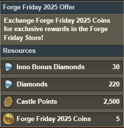 Forge Friday 2025 Oferta 01 Recompensas Forge Friday 2025 Oferta 01 Recompensas