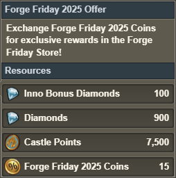 Forge Friday 2025 Oferta 03 Recompensas Forge Friday 2025 Oferta 03 Recompensas