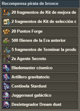 Recompensas 26 días