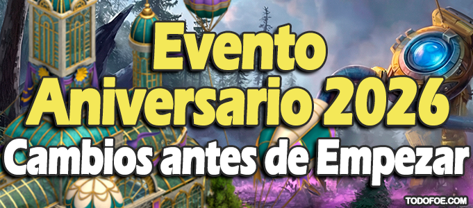 Evento Aniversario 2026 Cambios antes de empezar Evento Aniversario 2026 Cambios antes de empezar