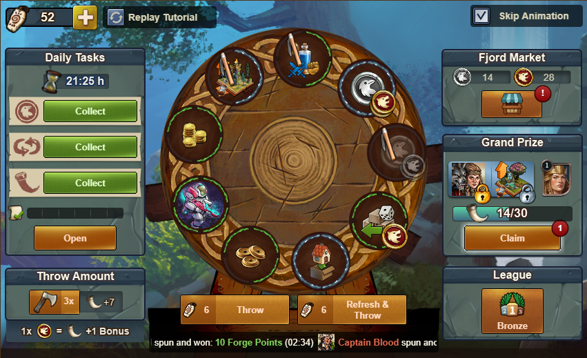 Evento Vikingo Tablero en Beta