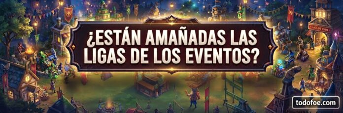 Están amañadas las ligas de los eventos Están amañadas las ligas de los eventos
